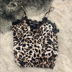 Leopard print crop top